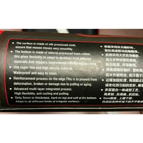 RedDragon Archelon Red Mid Sized Gaming Mouse Mat - Picture 7 of 10